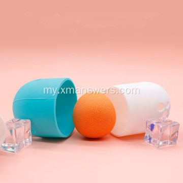 Beauty egg စီလီကွန် အကာအကွယ် ဆေးတောင့် အခြောက်ခံ လက်ကိုင်အိတ်